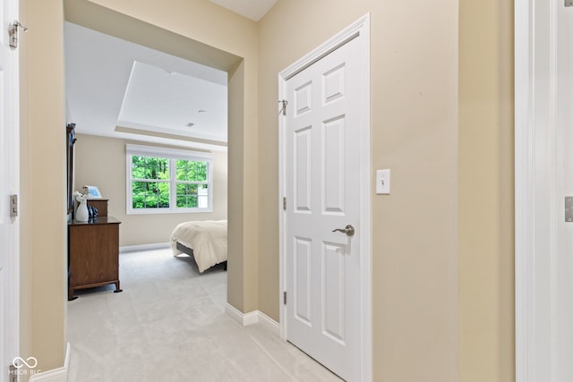 11510 Monon Farms Ln, Carmel, IN 46032 - corridor featuring light carpet and baseboards