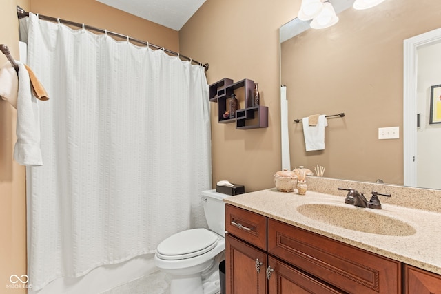 11510 Monon Farms Ln, Carmel, IN 46032 - full bath with toilet, vanity, and shower / bath combo