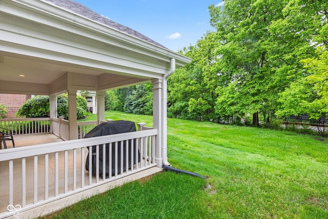 11510 Monon Farms Ln, Carmel, IN 46032 - view of grassy yard featuring covered porch