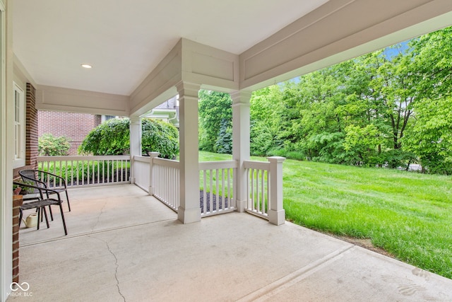 11510 Monon Farms Ln, Carmel, IN 46032 - porch with a lawn