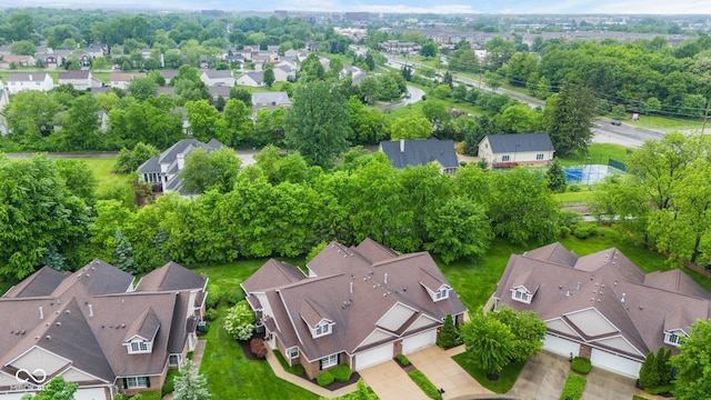 11510 Monon Farms Ln, Carmel, IN 46032 - aerial view of residential area with a tree filled landscape