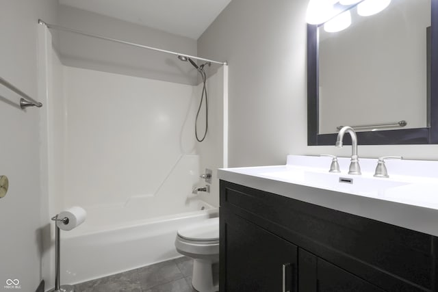 1367 Brookside Ct, Columbus, IN 47201 - bathroom featuring vanity, tub / shower combination, and toilet
