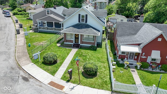 1021 W 37th St, Indianapolis, IN 46208 - aerial perspective of suburban area