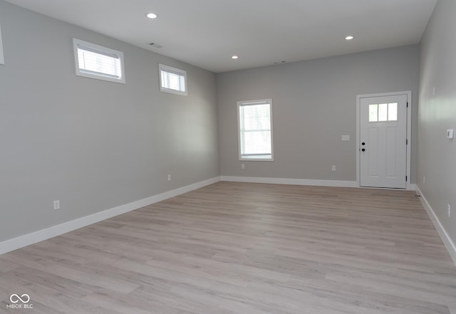 4625 W Naomi St, Indianapolis, IN 46241 - entrance foyer featuring baseboards, recessed lighting, and light wood finished floors
