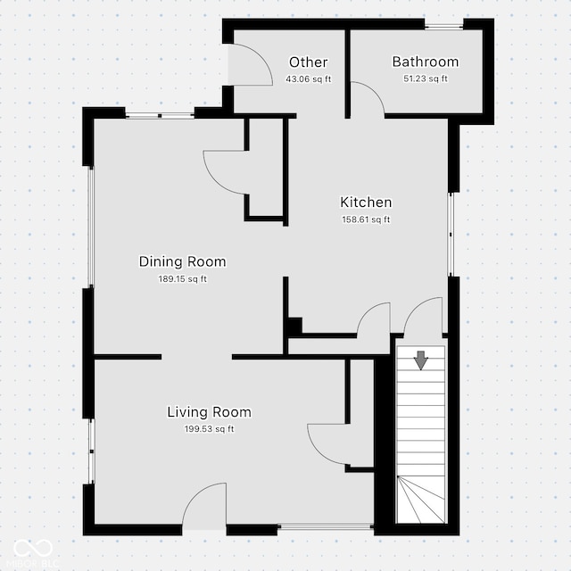 526 N Centennial St, Indianapolis, IN 46222 - property floor plan