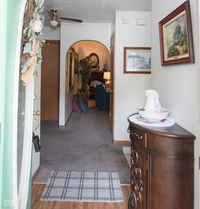 540 Cahill Ln, Indianapolis, IN 46214 - corridor featuring arched walkways and carpet