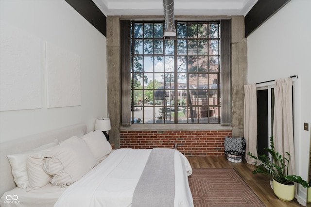 611 N Park Ave Unit 108, Indianapolis, IN 46204 - bedroom with wood finished floors