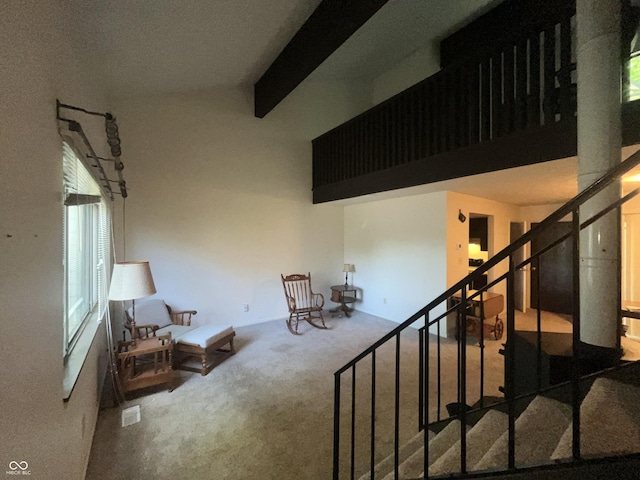 5711 Bradston Way, Indianapolis, IN 46237 - living area featuring carpet floors