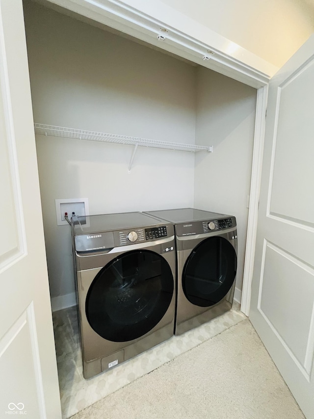 17399 Dovehouse Ln, Westfield, IN 46074 - laundry area with independent washer and dryer and baseboards