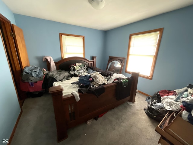 851 E Franklin St, Spencer, IN 47460 - carpeted bedroom featuring multiple windows