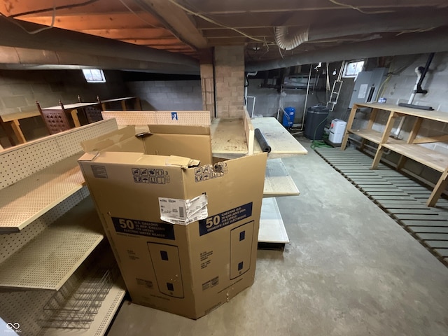 851 E Franklin St, Spencer, IN 47460 - view of unfinished basement