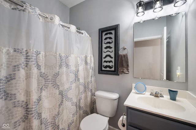 5576 W Glenview Dr, Mccordsville, IN 46055 - full bath with vanity, toilet, and curtained shower