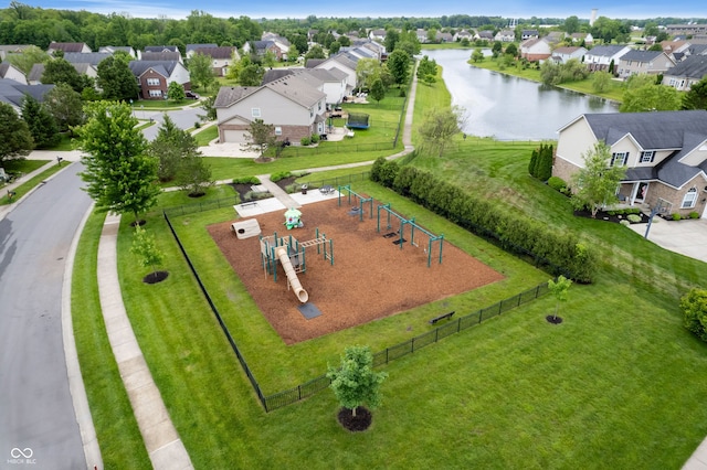 5576 W Glenview Dr, Mccordsville, IN 46055 - aerial view of residential area with a large body of water