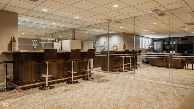 12539 Pebblepointe Pass, Carmel, IN 46033 - indoor dry bar with carpet flooring