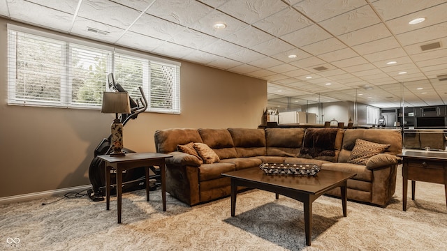 12539 Pebblepointe Pass, Carmel, IN 46033 - living room featuring carpet and baseboards