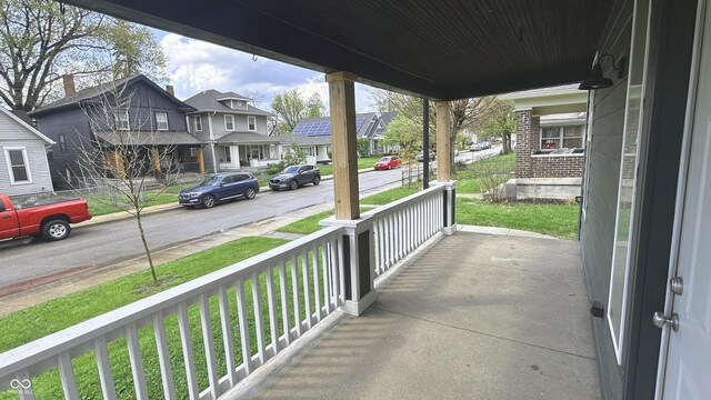 909 N Temple Ave, Indianapolis, IN 46201 - porch with a residential view