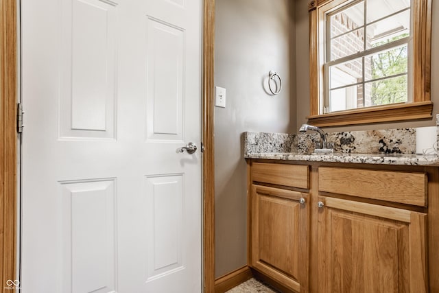 719 E New Rd, Greenfield, IN 46140 - bathroom featuring vanity