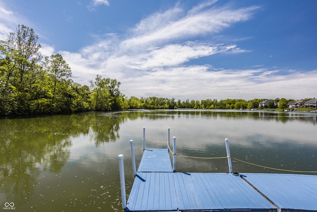 719 E New Rd, Greenfield, IN 46140 - dock featuring a water view