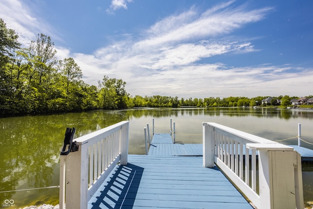 719 E New Rd, Greenfield, IN 46140 - dock area featuring a water view