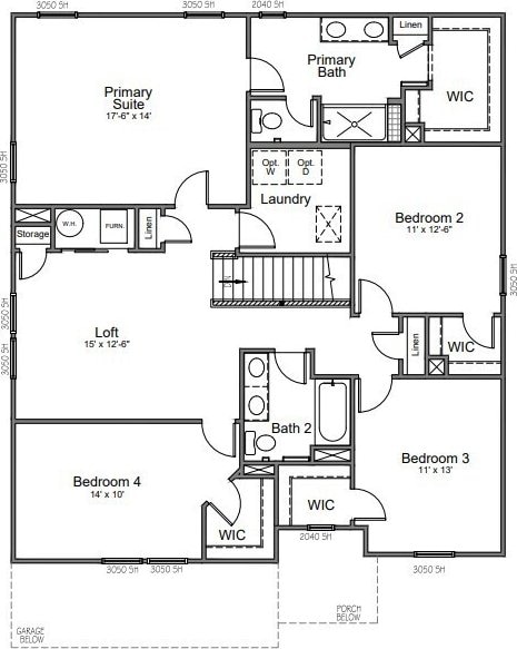 1085 Bevy Blvd, Danville, IN 46122 - floor plan / room layout