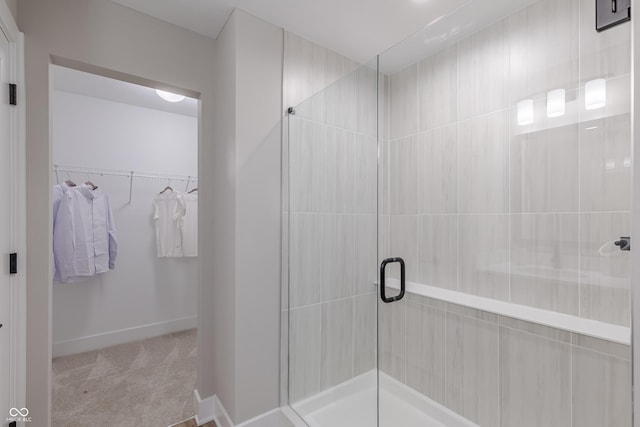1085 Bevy Blvd, Danville, IN 46122 - bathroom with a stall shower and a spacious closet