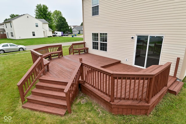 10722 Mistflower Way, Indianapolis, IN 46235 - wooden deck with a yard