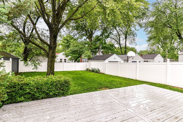 2526 Dell Zell Dr, Indianapolis, IN 46220 - view of wooden deck