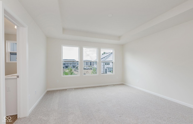 9741 Oleander Dr, Fishers, IN 46250 - empty room with carpet flooring and a raised ceiling