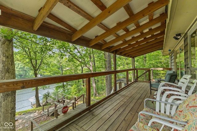 8434 S Christian Dr, Nineveh, IN 46164 - view of deck