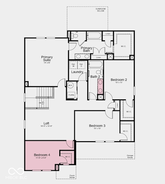1088 Bevy Blvd, Danville, IN 46122 - floor plan / room layout