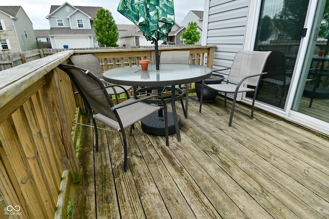 7515 Brattle Dr, Indianapolis, IN 46113 - deck featuring outdoor dining space