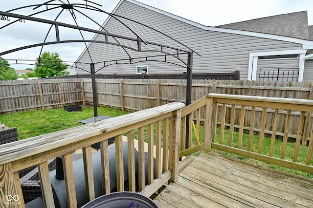 7515 Brattle Dr, Indianapolis, IN 46113 - view of wooden terrace