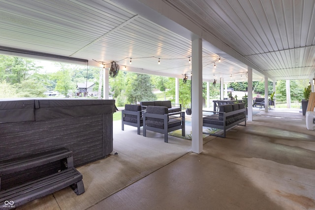 11911 W Grandview Dr, Columbus, IN 47201 - view of patio with an outdoor living space