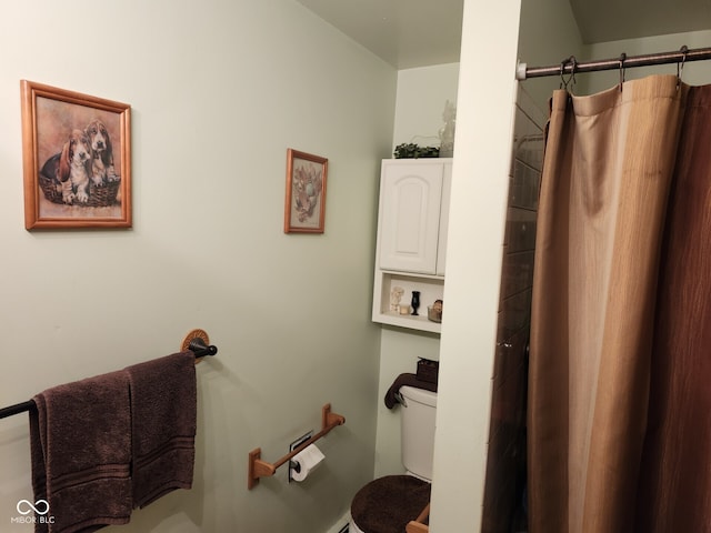 10307 Orchard Park Dr S, Carmel, IN 46280 - bathroom with toilet and a shower with curtain