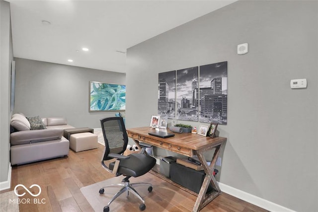435 Virginia Ave Unit 108, Indianapolis, IN 46203 - office space with wood finished floors, recessed lighting, and baseboards