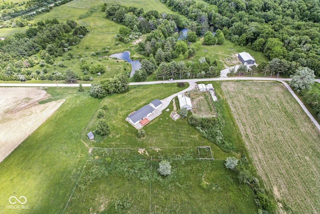 5428 S 525 W, Williamsport, IN 47993 - aerial view of property and surrounding area with rural landscape and a large body of water