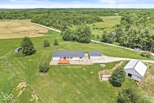 5428 S 525 W, Williamsport, IN 47993 - aerial view of sparsely populated area with a forest