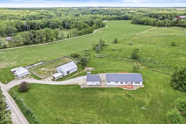 5428 S 525 W, Williamsport, IN 47993 - aerial view of property and surrounding area featuring rural landscape