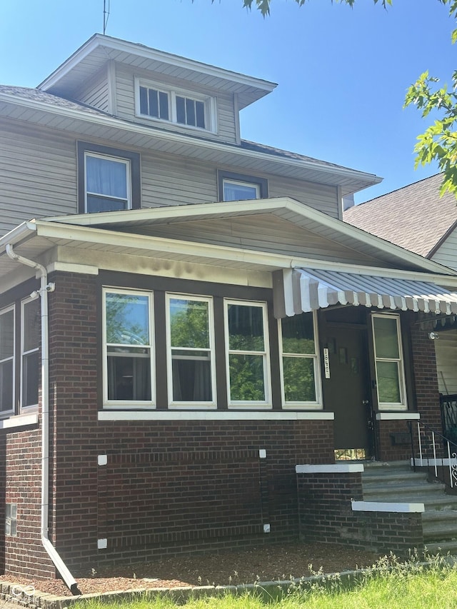 1642 Cleveland Ave, Whiting, IN 46394 - view of front of home with brick siding