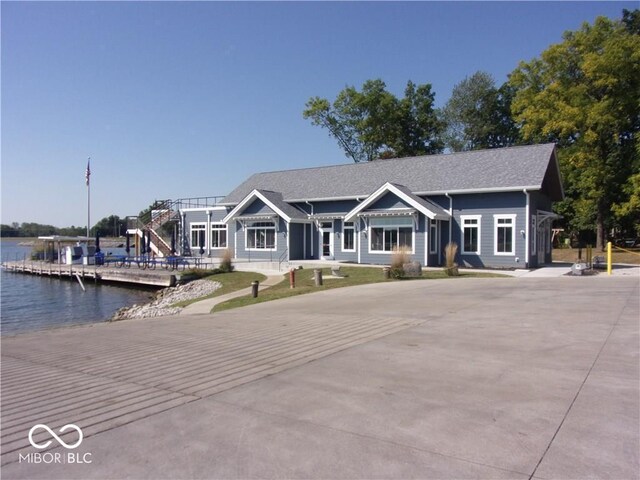 262 Jefferson Vly, Coatesville, IN 46121 - view of front of property with a water view