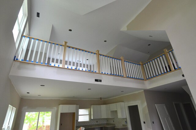 262 Jefferson Vly, Coatesville, IN 46121 - stairs featuring a towering ceiling