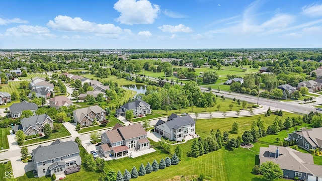 2485 Alexandra Dr, Carmel, IN 46074 - aerial perspective of suburban area featuring a tree filled landscape and a large body of water
