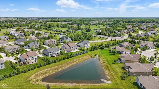 2485 Alexandra Dr, Carmel, IN 46074 - aerial view of residential area with a large body of water
