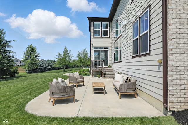 2485 Alexandra Dr, Carmel, IN 46074 - view of patio / terrace with an outdoor hangout area