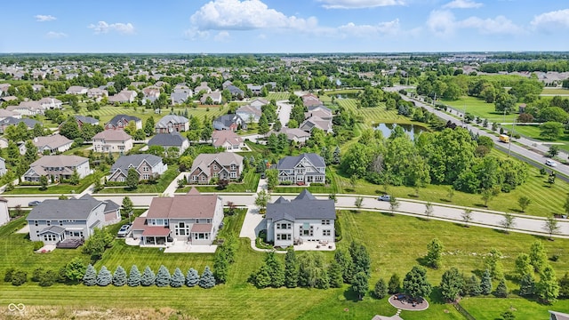 2485 Alexandra Dr, Carmel, IN 46074 - aerial view of residential area with a nearby body of water