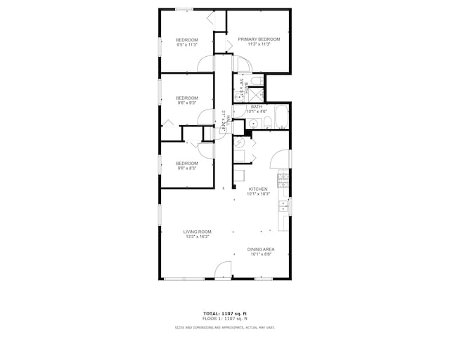 3106 N Harding St, Indianapolis, IN 46208 - room layout