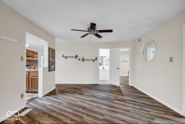 8102 Sycamore Springs Trl, Indianapolis, IN 46239 - unfurnished room featuring a ceiling fan, wood finished floors, and baseboards
