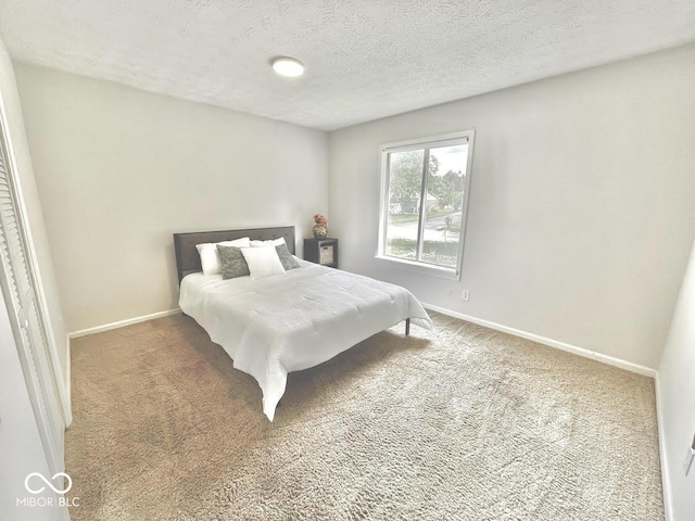 8102 Sycamore Springs Trl, Indianapolis, IN 46239 - carpeted bedroom with baseboards and a textured ceiling
