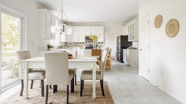 734 Richland Way, Westfield, IN 46074 - dining space featuring light marble finish floors
