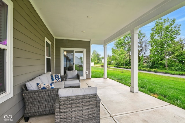 19257 Red Willow Ln, Noblesville, IN 46062 - view of patio / terrace featuring an outdoor hangout area